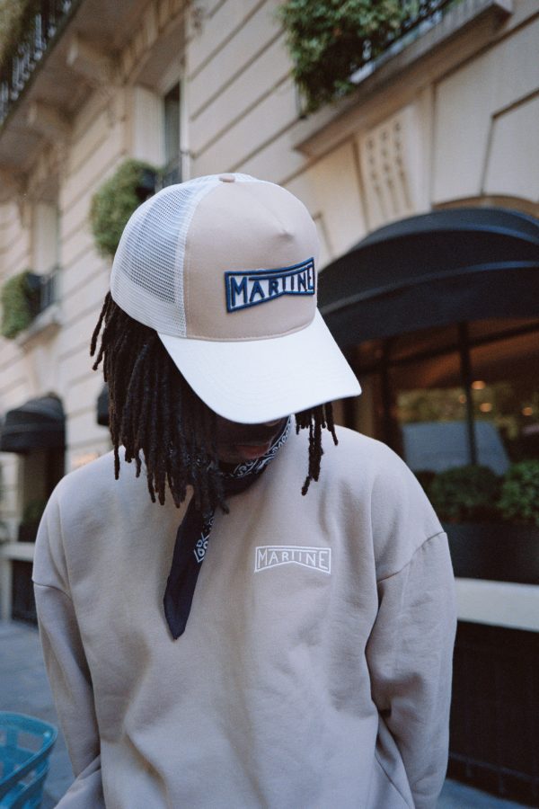 Casquette filet blanc beige Martine Casquette filet blanc beige Martine