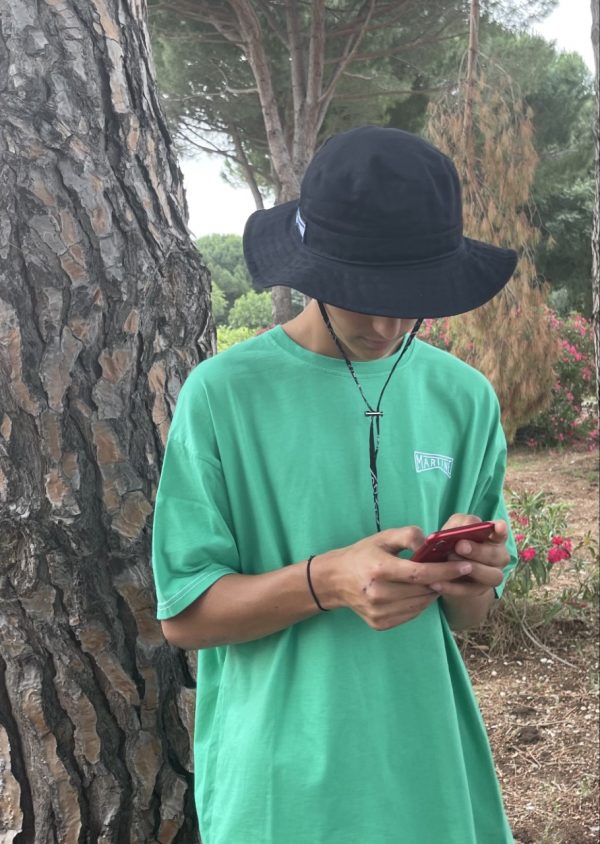 Chapeau mixte à cordons noir Chapeau mixte à cordons noir