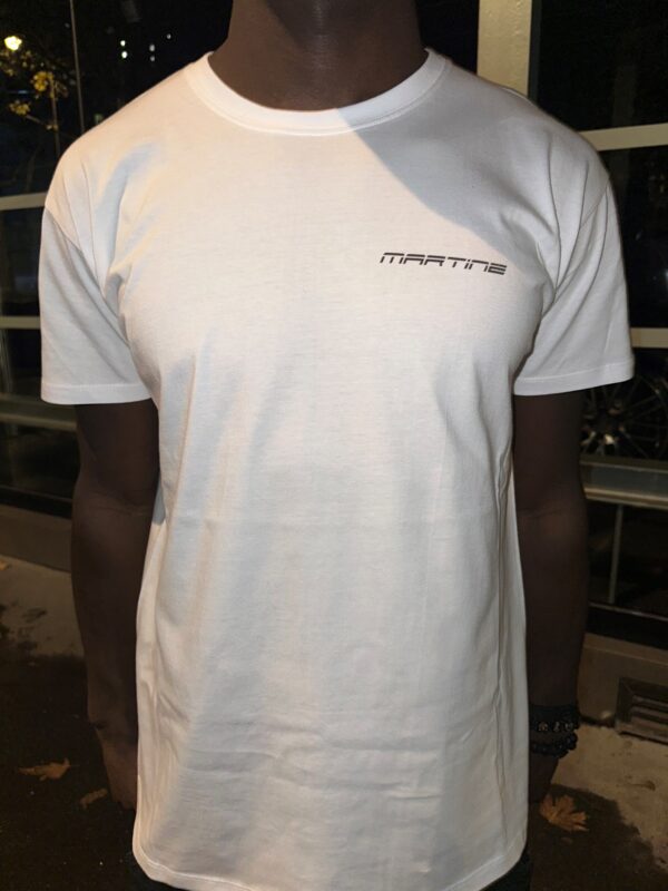 Tee-shirt Blanc "Martine Motors "manches courtes Col rond – Image 5